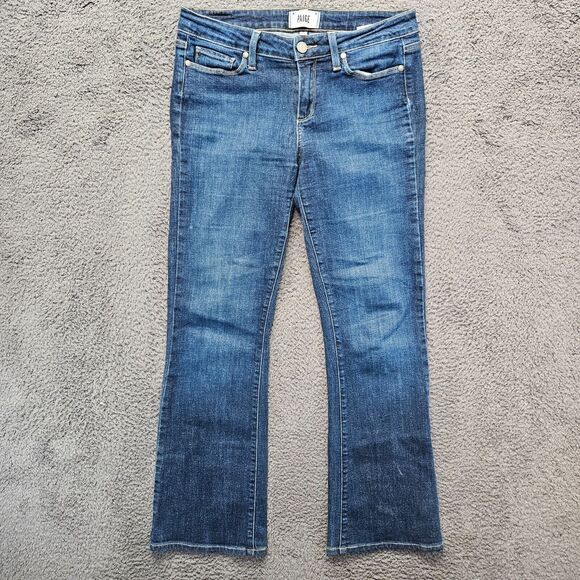 Paige Jeans Women Size 29 Blue Denim Skyline Boot Low Rise‎ - Picture 1 of 12